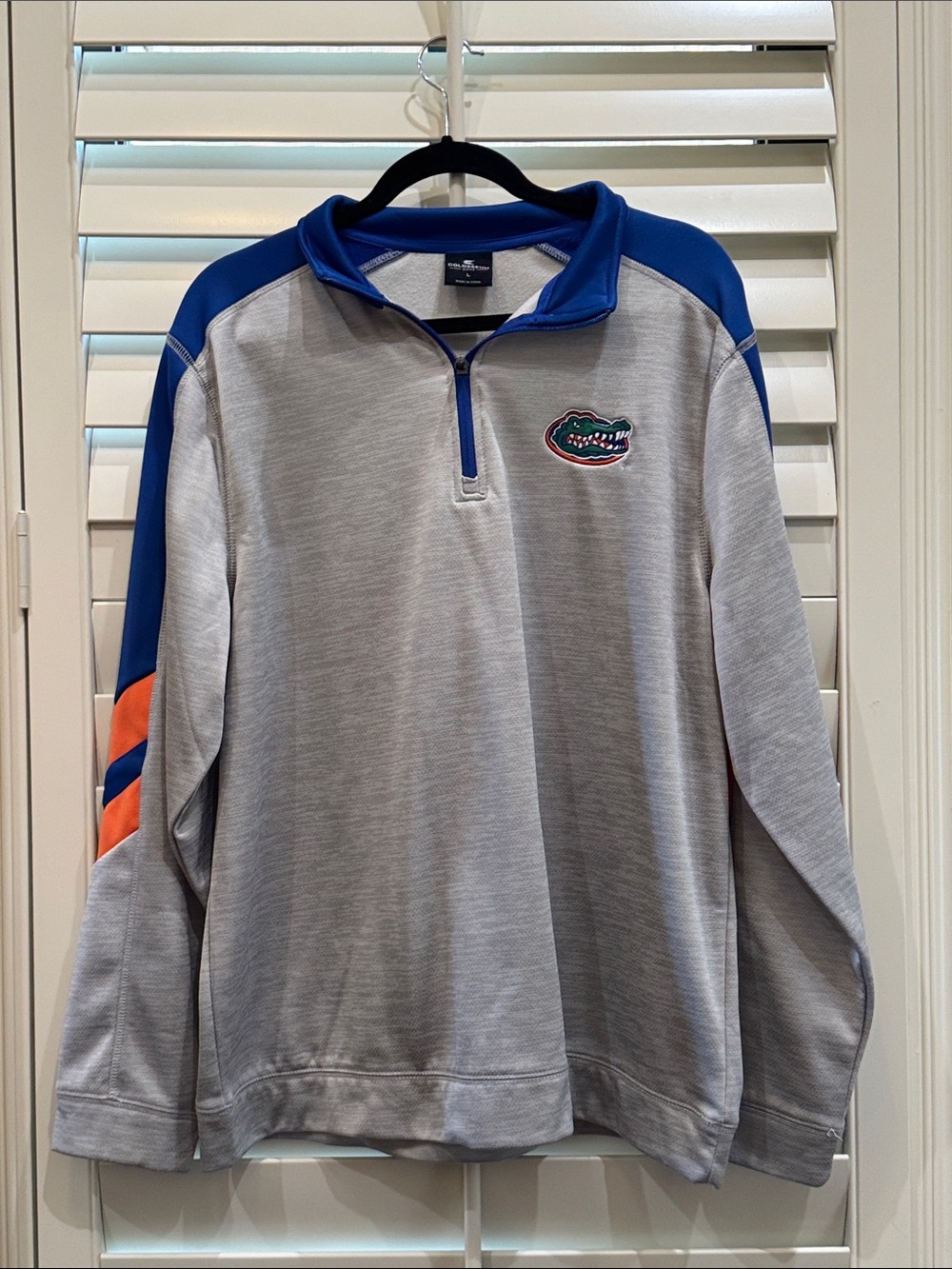 University of Florida Gators Gray & Royal Quarter-Zip Pullover